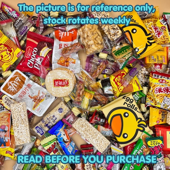 50 Pieces Snacks Lover Snack Variety Asian Snack Box Japanese Korean Chinese, Asian Treats