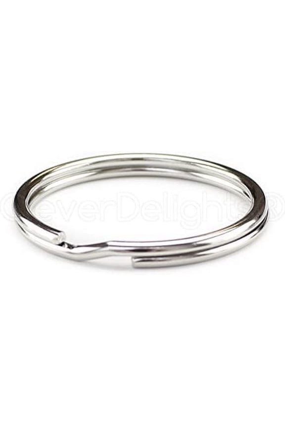 50 Pieces | Split Key Rings 1-1/4" | Split Keyring Perfect for Keys - ID - Fobs - Jewelry - Craft Making