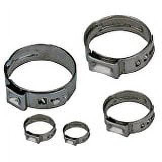 50 Pieces Stainless Steel Single Ear Hose Clamps 7/8" or 22.6mm