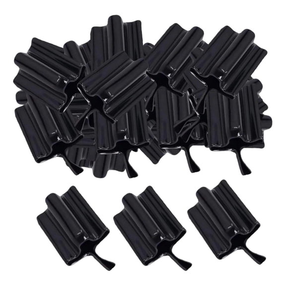 50 Pieces T Post Caps Protective End Cap Easy Press Fit PVC Rubber for Ranch Garden Fence Stakes