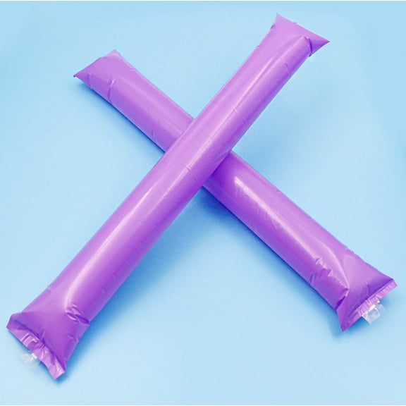 50 Pieces Thunder Sticks Team Spirit Boom Sticks Cheering Sticks Plastic Cheerleading Spirit Stick Clapper Inflatable Noise Makers for Sporting Events Dance