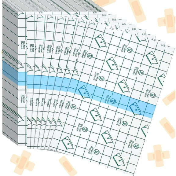 50 Pieces Transparent Clear Adhesive Bandage Stretch Large Waterproof Film Adhesive Bandages Dressing Supplies(4 x 6 Inch) 4x6 Inch (Pack of 50)