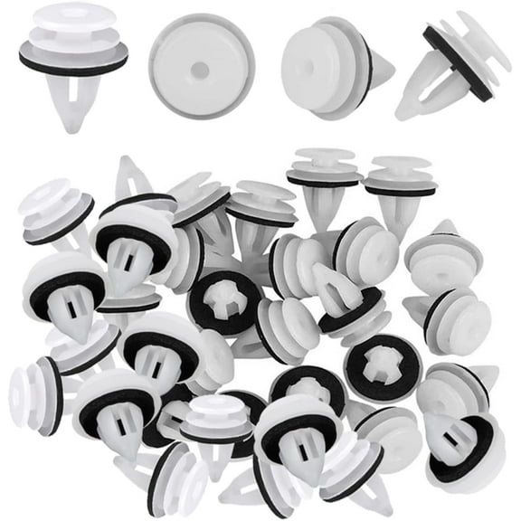 50 Pieces Universal Door Trim Clips Bumper Trim Plastic Clips Set, Door Clips PVC Interior Trim Clips