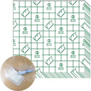 50 Pieces Waterproof Shower Cover Shields Chest Chemo Port PD Catheter  Protector
