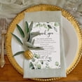 thumbnail image 1 of 50 Pieces Wedding Thank You Cards Thank You Place Setting Wedding Greenery Place Cards 4 x 6 Inches for Party Reception Rehearsal Dinner Bridal Shower (Eucalyptus), 1 of 7