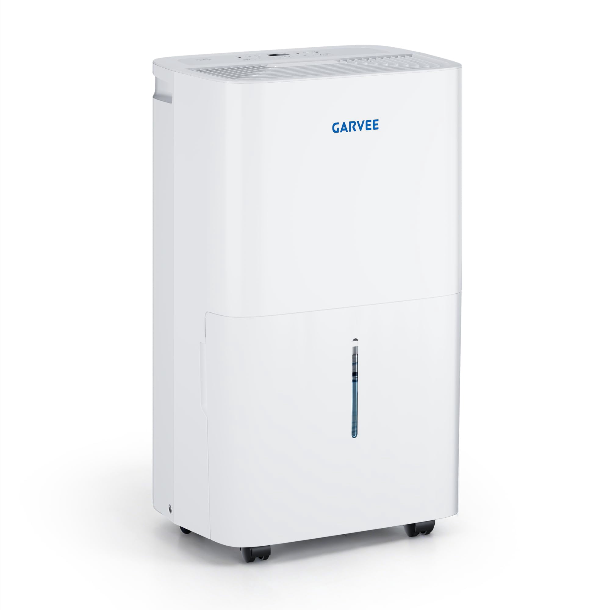 50 Pint Dehumidifier for up to 5,500 Sq Ft, Reusable Air Filter & 2.4 Gal Tank, Compact for Home Basement Large Rooms Bathroom