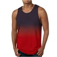 thumbnail image 1 of Pitauce Tank Tops for Men Casual Gradient Color Crewneck Pullover Sleeveless Tank T-Shirt Gym Workout Plus Size Summer Tops, 1 of 4