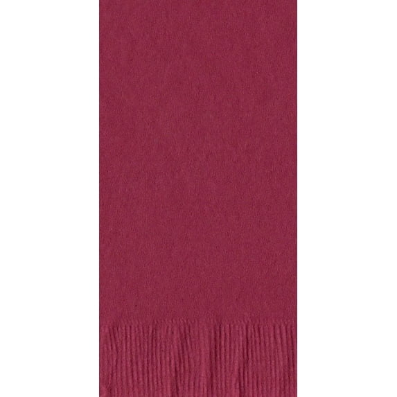 50 Plain Solid Colors Dinner Hand Towel Napkins Paper - Burgundy