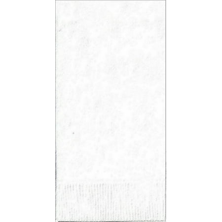 50 Plain Solid Colors Dinner Hand Towel Napkins Paper - White