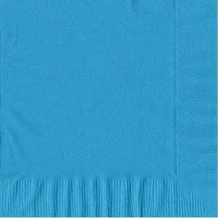 50 Plain Solid Colors Luncheon Dinner Napkins Paper - Turquoise