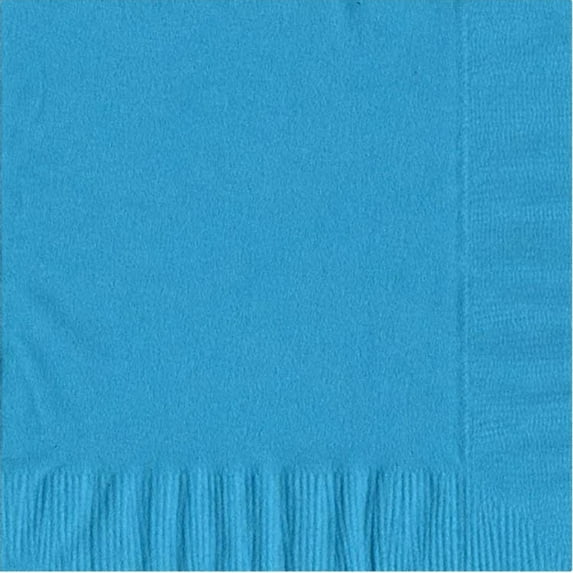 50 Plain Solid Colors Luncheon Dinner Napkins Paper - Turquoise