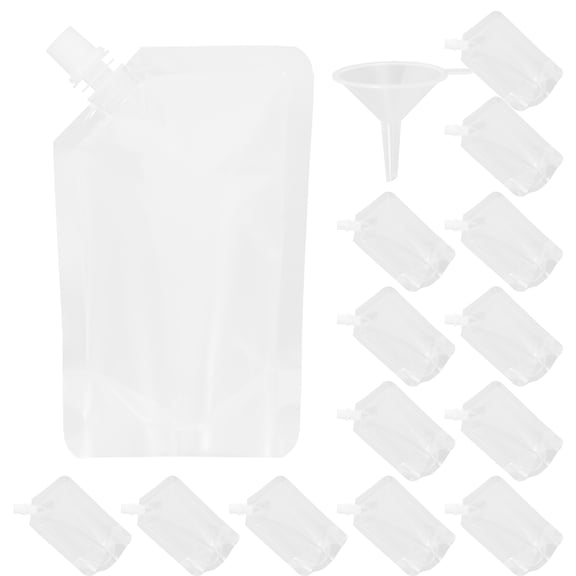 GARVALON Leakproof Drinking Bags Transparent General Users Party Supplies 50Pouches