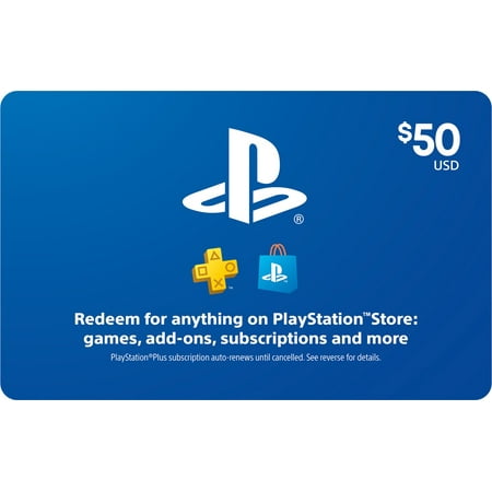 $50 PlayStation Store Gift Card