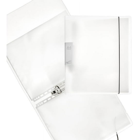 50 Pockets A4 PVC Loose Leaf Binder Greeting Card Organizer Postcard ote Album otocard Sleeves 2 Ring Binder Double-Sided 1 Pocket oto Pages Clear otocards Holder for Album otos