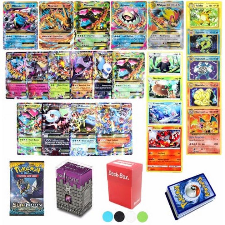 Kit Lote De 50 Cartas Pokémon + Gx + Lendário + Booster