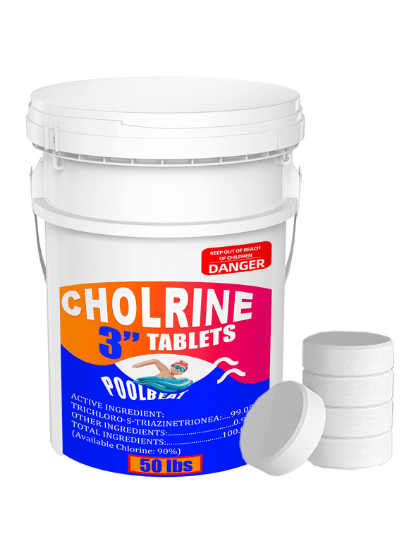 50 Pound 3 inch  Chlorin tablets  for swim pool&spa， swimming pool chemicals