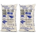 thumbnail image 1 of 50 Pound Mystic White II Non-Corroding Non-Staining Premium Swimming Pool Filter Sand Refill for Even Flow Rate, White (2 Pack), 1 of 9