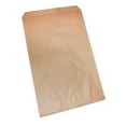 thumbnail image 1 of 50 Qty 6" x 9" Decorative Flat Paper Gift Bags - Plain Brown Kraft Bags - for Sales/Treats/Parties Cookies/Gifts - N'icePackaging, 1 of 8