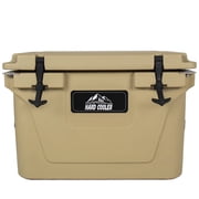 50 Quart Khaki Cooler, Ultra-Light Insulated Ice Chest   Heavy-Duty Hard Shell Cooler with 6-Day Ice Retention for Camping, Tailgating, Job Site & Outdoor Adventures