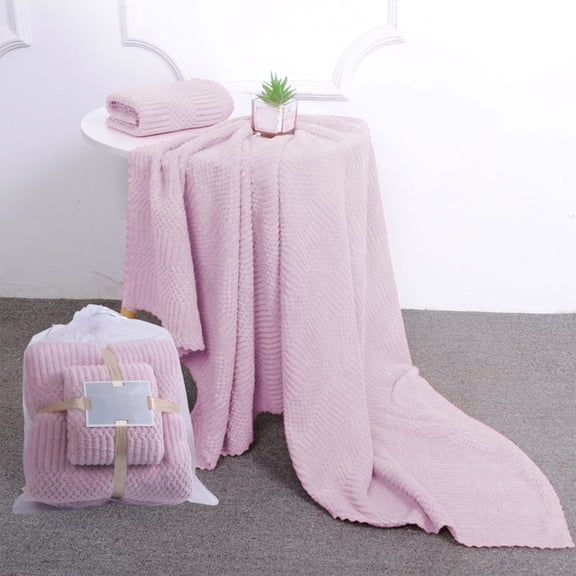 Qwtwty Absorbent Towels Towel And Bath Towel Set High Density And Thick Fleece Towel Two-piece Set Soft And Absorbent Bath Towel And Washcloth