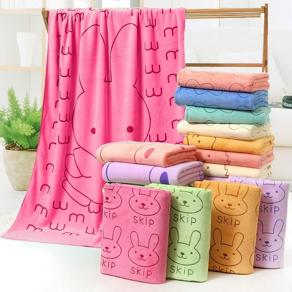 Qwtwty Turkish Cotton Towels 70X140CM Microfiber Bath Towel Beach Towel Absorbent Dry Large Towel Printed Swimming Bath Towel