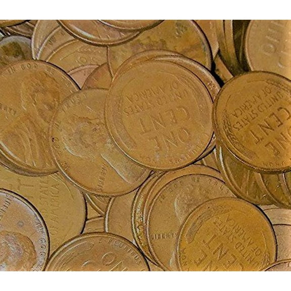 50 Random Uncleaned, Unsearched Wheat Pennies/Wheat Cents/Wheats