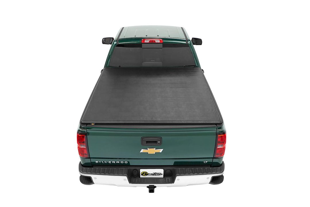 $50 Rebate Available - Bestop 19218-01 Silverado/Sierra 1500/2500/3500 8' Bed Ez-Roll Tonneau Cover, Black