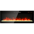 thumbnail image 1 of 50" Recessed Wall-Mounted Electric Fireplace, Tempered Glass, Multi-Color Flame, LED Light, Remote, 1 of 9