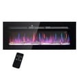 thumbnail image 1 of 50" Recessed and Wall Mountable Fireplace Heater with Remote Control, Adjustable Flame Color and Brightness, 1 of 9