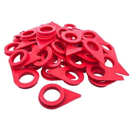 50 - Red 21mm Loose Lug Nut Indicator Wheel Nut Check Indicators