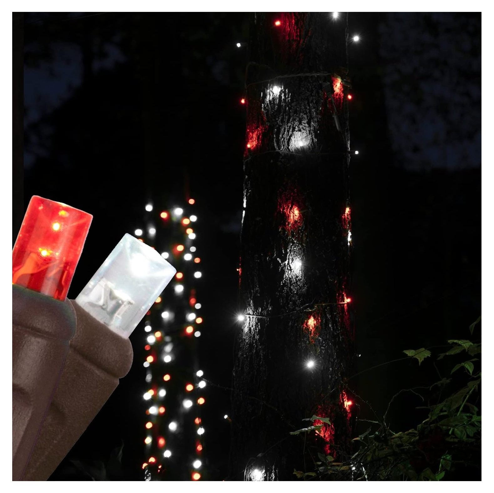 50 RedCool White Pro Expandable Christmas Net Lights for