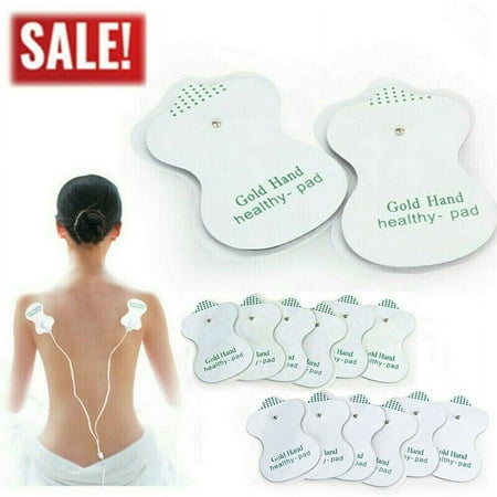 50 Replacement Tens ELECTRODE PADS Message Machine Patches Gold Hand Health Pad