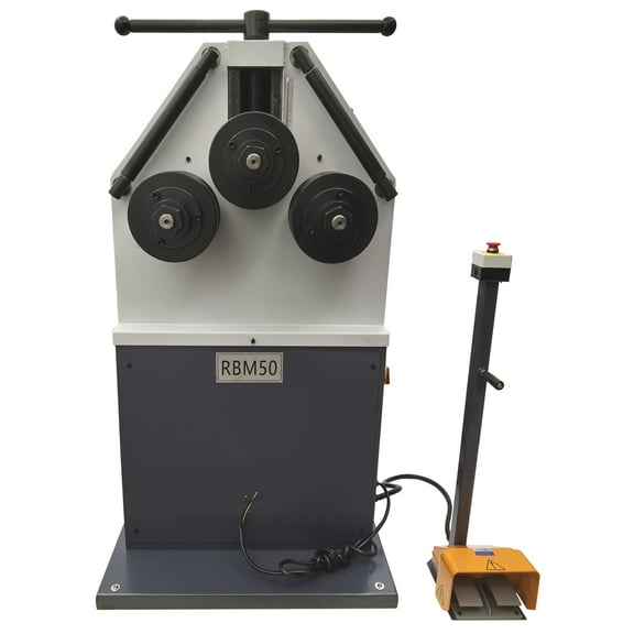 50 Roll Bender Ring Roller Pinch Roll Bender Bending Steel Machine Round Bending Machine 220V