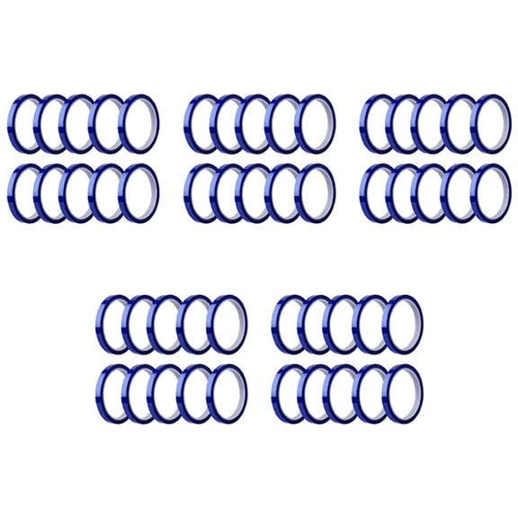 50 Rolls Heat Tapes Sublimation Blanks Thermal Tape No Tape Up to 260Celsius for Heat Sublimation,50 x heat tape,Blue