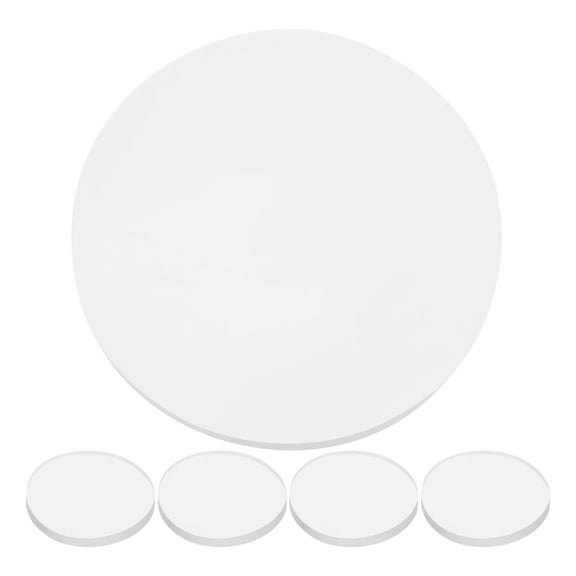50 Round Clear Glass Table Protectors - Durable Scratch-Resistant Surface Covers for Dining and Coffee Tables