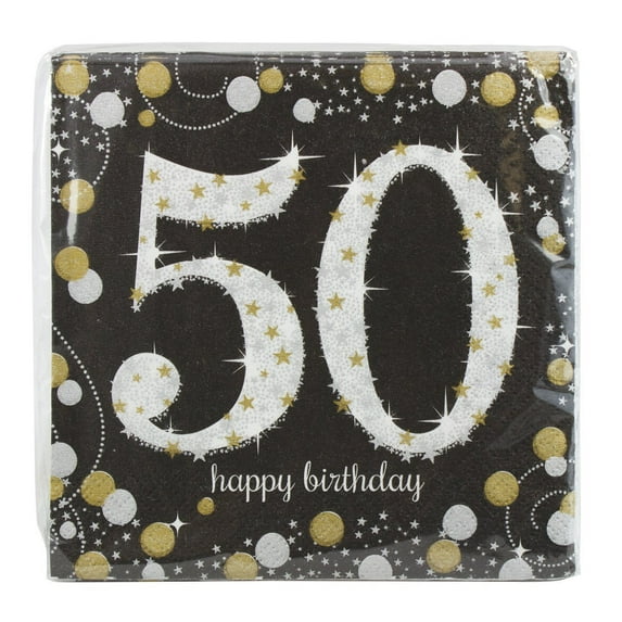 50 SPARKLING CELEBRATION LUNCHEON NAPKINS