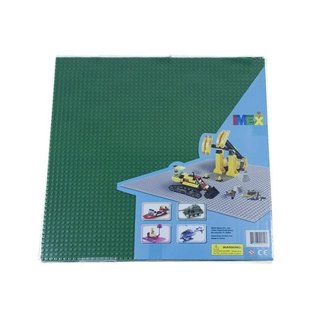 IMEX 50x50 Stud Green Baseplates 2 Pack (15.75"x15.75") Compatible With All Major Brands