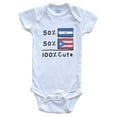 thumbnail image 1 of 50% Salvadorian Plus 50% Puerto Rican Equals 100% Cute El Salvador Puerto Rico Flags Baby Bodysuit, 1 of 4