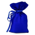 thumbnail image 1 of 50 Satin Drawstring Gift Pouch Small Wedding Party Favors Bag - 3" x 5.5" inches Baby Shower Thank You Pouches- Royal Blue, 1 of 3