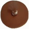 thumbnail image 1 of 50 Scalloped Tulle Circles 9" Wedding Favor Wrap - Brown, 1 of 1