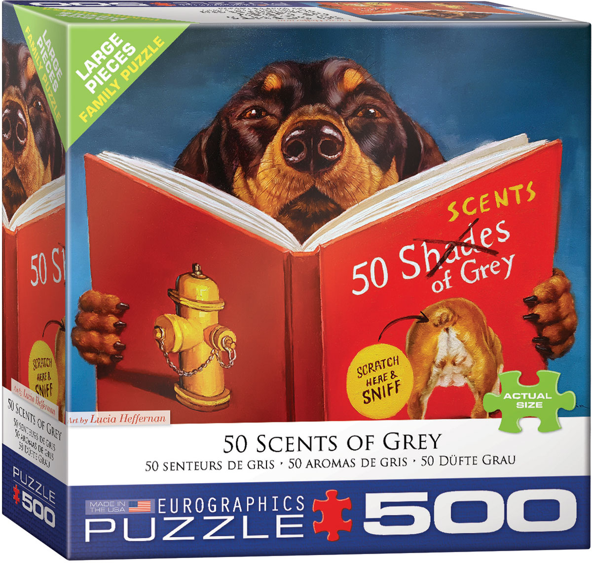 50 Scents of Grey by Lucia Heffernan 500-Piece Puzzle - image 1 of 3