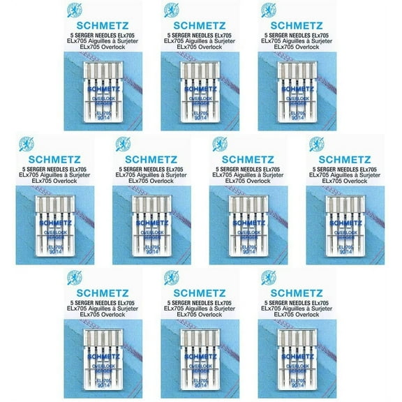 50 Schmetz ELx705 Sewing Machine Needles - size90/14 - Box of 10 cards