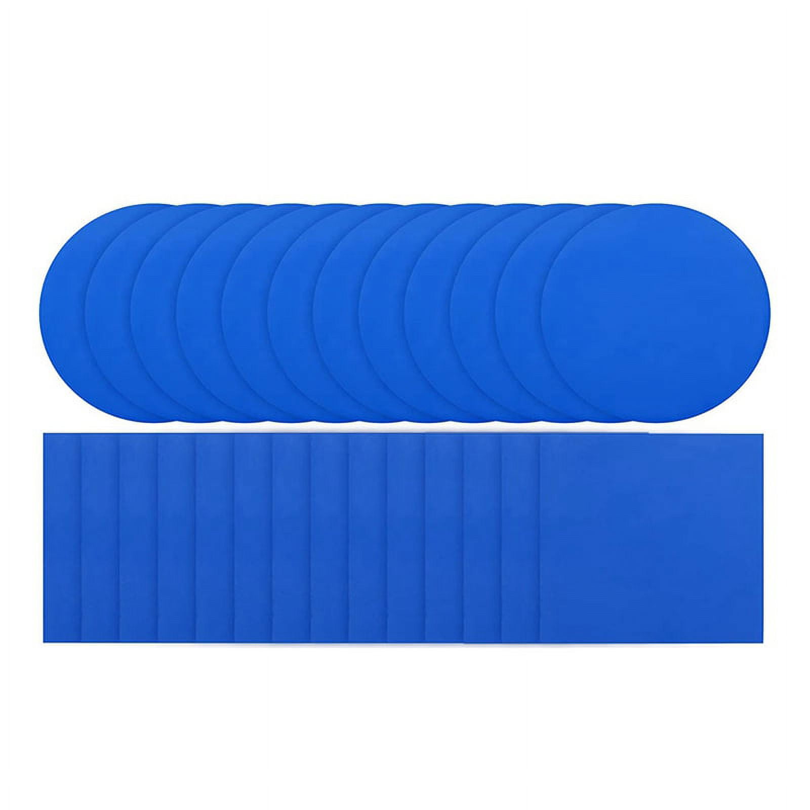 50 Self Adhesive PVC Pool Patch Repair Kit Square Round Air Mattress Patch for Pools Boat Inflatable