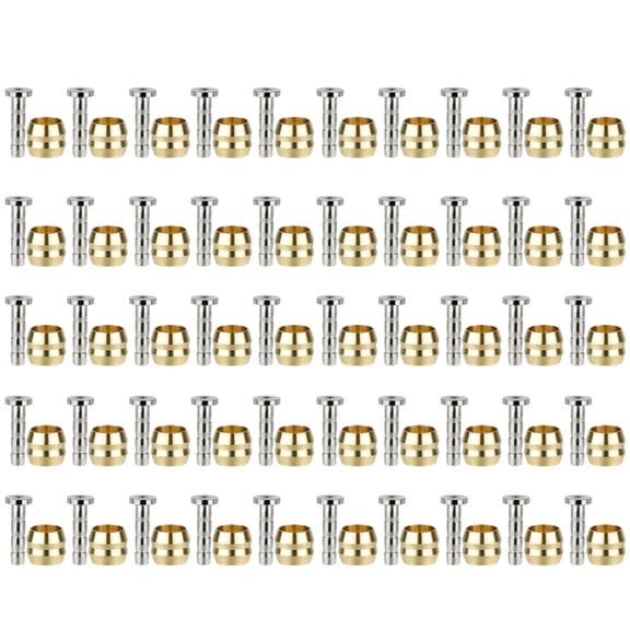 50 Set Connecting Bolts Bleed Hydraulic Brake Hose Inset Replacements Part