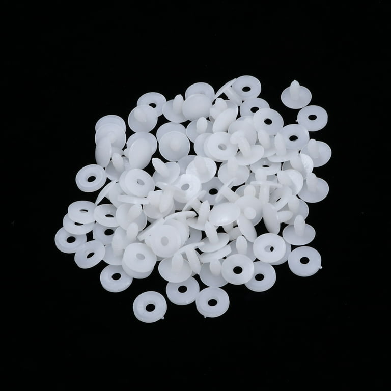 50 Set DIY Doll Joints Doll Toy Accessories Doll Skeleton Joints Plastic Doll  Joints Supplies White Size 20MM 