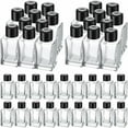 thumbnail image 1 of 50 Set Glass Diffuser Bottles Reed Diffuser Empty Jars Clear Fragrance Bottle with Black Caps 50ml 1.7 oz Essential Oil Jars for DIY Fragrance, 1 of 7
