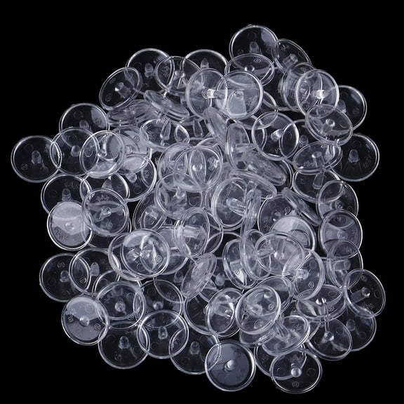 50 Set kam T5 clear plastic resin snaps button fasteners press stud 12mm WA