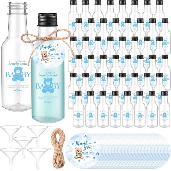 50 Sets 40th Birthday Party Favors for Guests Include 1.7 oz Mini Liquor Bottles and Thank You Cards Cheers to 40 Years Alcohol Shot Bottles with 5 Funnel for Birthday Anniversary Favors