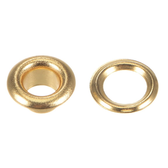 50 Sets 4mm Hole Copper Grommets Eyelet Gold Tone for Fabric Leather