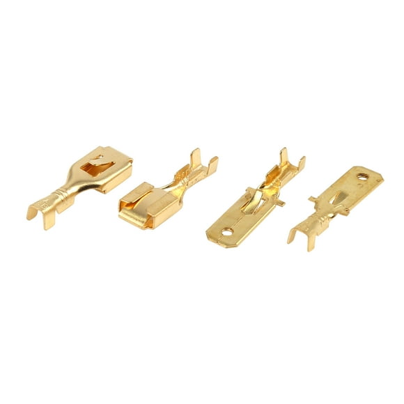 50 Sets 6.3mm Universal Electrical Wire Connector Male Female Terminal for Car